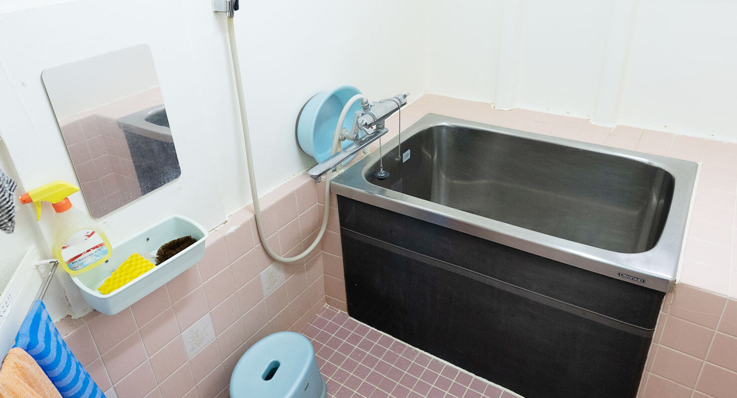 お風呂は仕事合間の憩いの時間